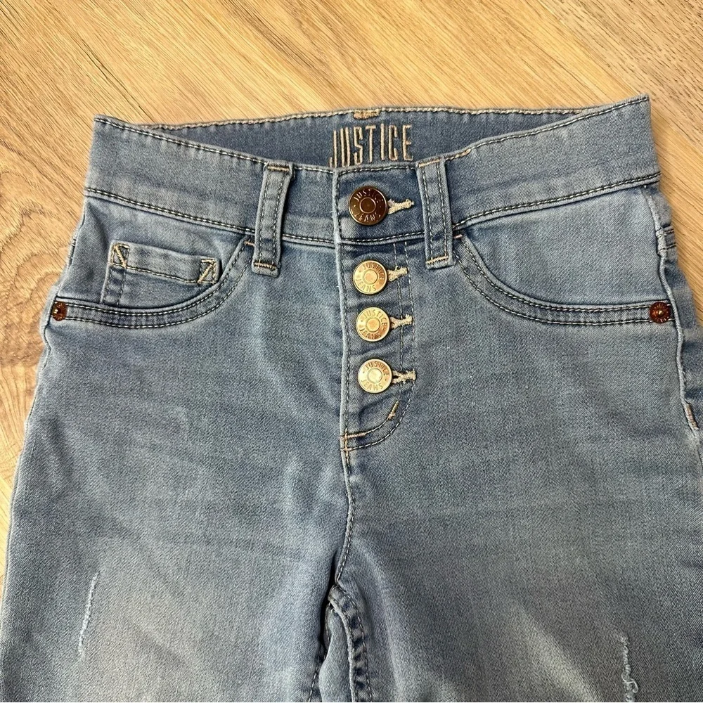 JUSTICE High Rise Stretch Legging in Blue size 10